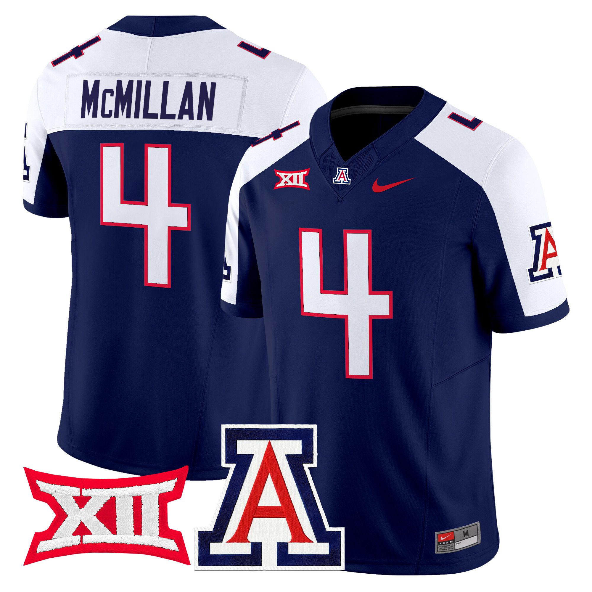 Men Arizona Wildcats #4 Mcmillan Blue Nike 2024 Vapor Limited NCAA Jersey->more ncaa teams->NCAA Jersey